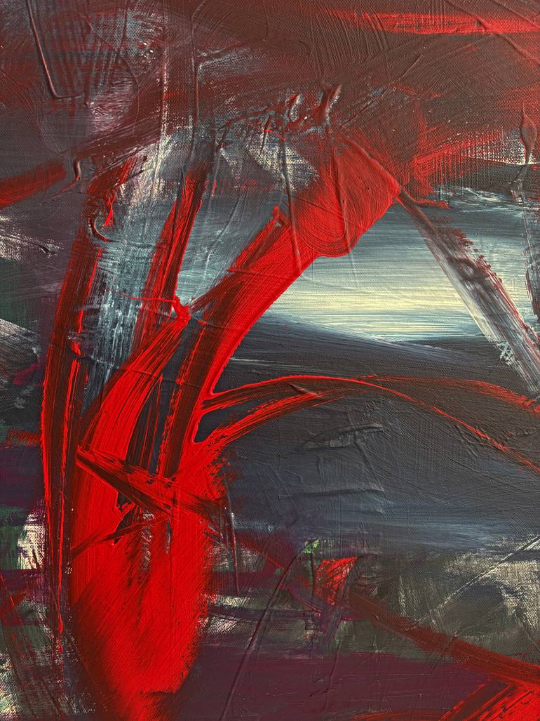 Original Abstract Expressionism Love Painting by Frida B