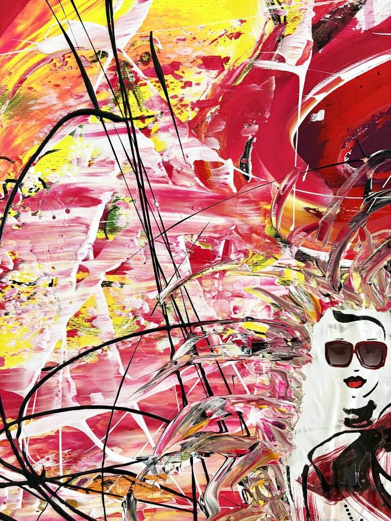 Original Abstract Expressionism Cinema Collage by Frida B