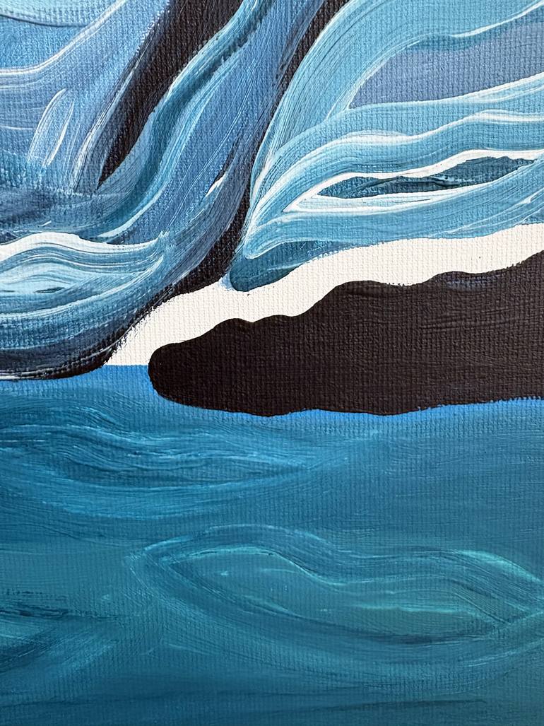 Original Abstract Expressionism Seascape Painting by Frida B