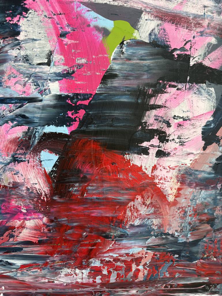 Original Abstract Expressionism Music Painting by Frida B
