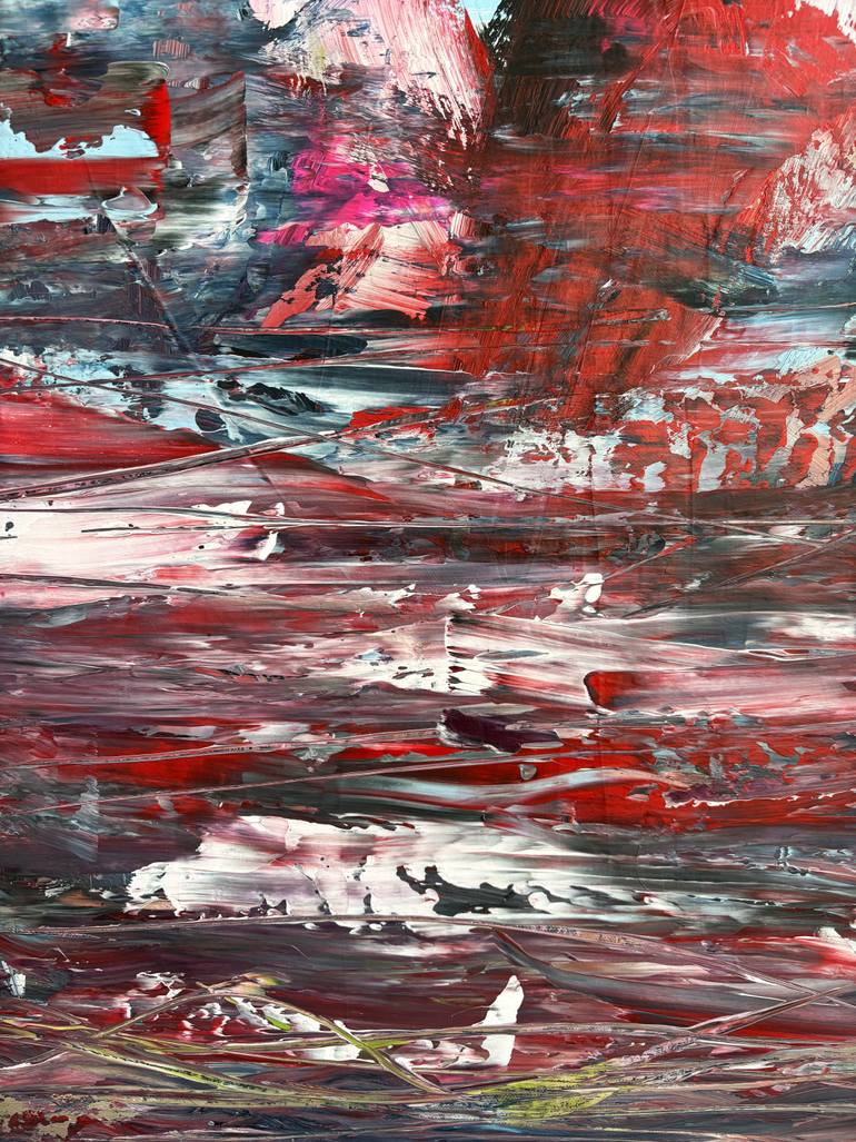 Original Abstract Expressionism Music Painting by Frida B