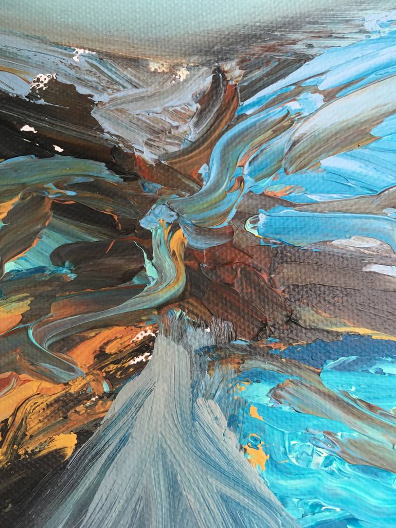 Original Abstract Landscape Painting by Frida B