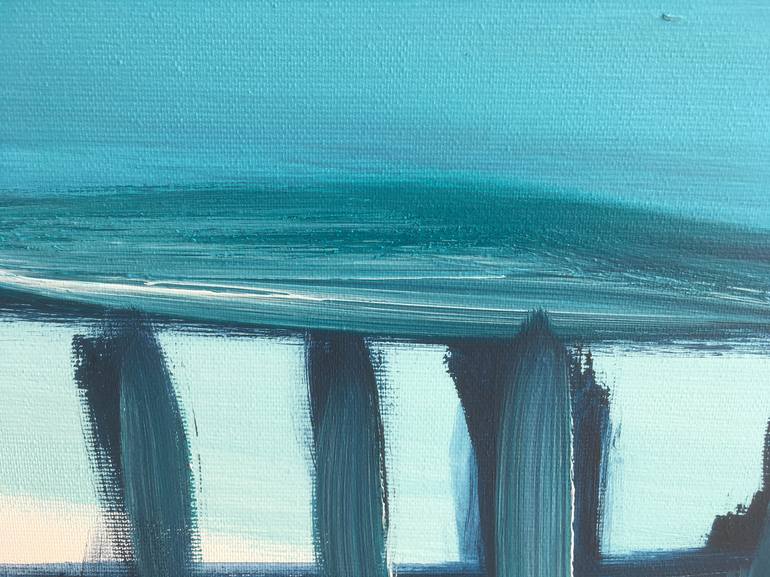 Original Abstract Seascape Painting by Frida B