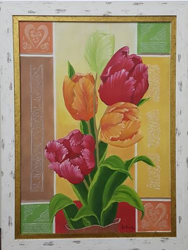Print of Floral Paintings by Liz Alles Art Gallery