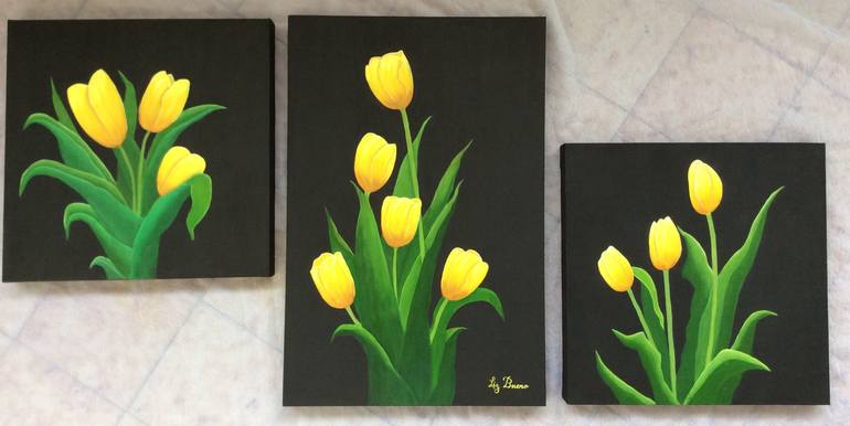 Original Fine Art Floral Painting by Liz Alles Art Gallery