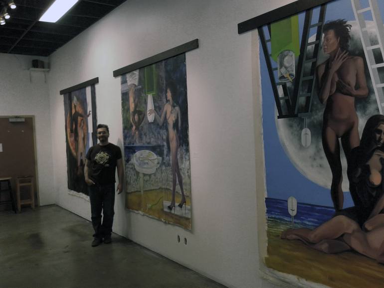 Original Figurative Nude Painting by Mauricio Villamil