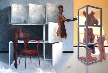 Print of Dada Nude Paintings by Mauricio Villamil