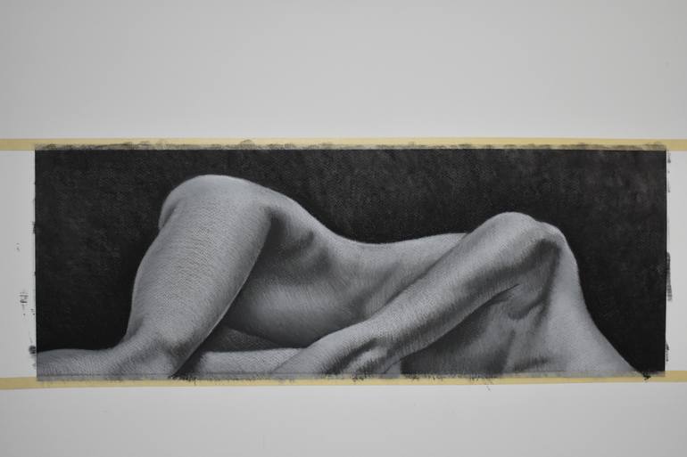 Original Figurative Nude Drawing by Mauricio Villamil