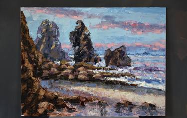 Original Abstract Seascape Paintings by Mauricio Villamil