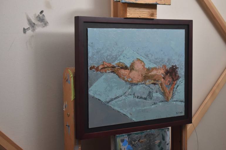 Original Nude Painting by Mauricio Villamil