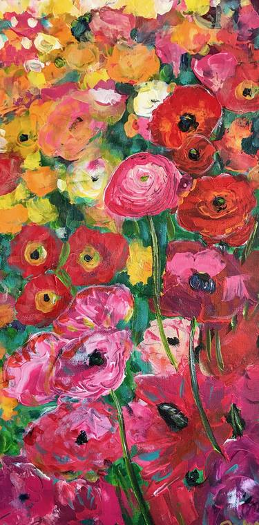Original Impressionism Botanic Paintings by Julie Janney