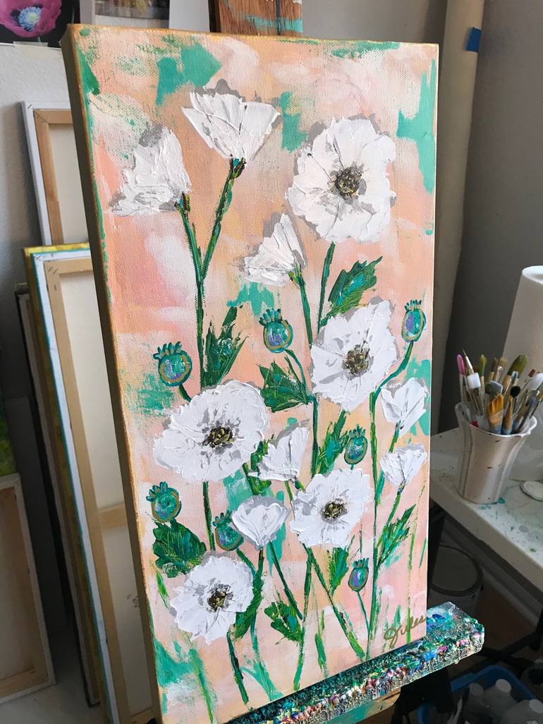 Original Floral Painting by Julie Janney