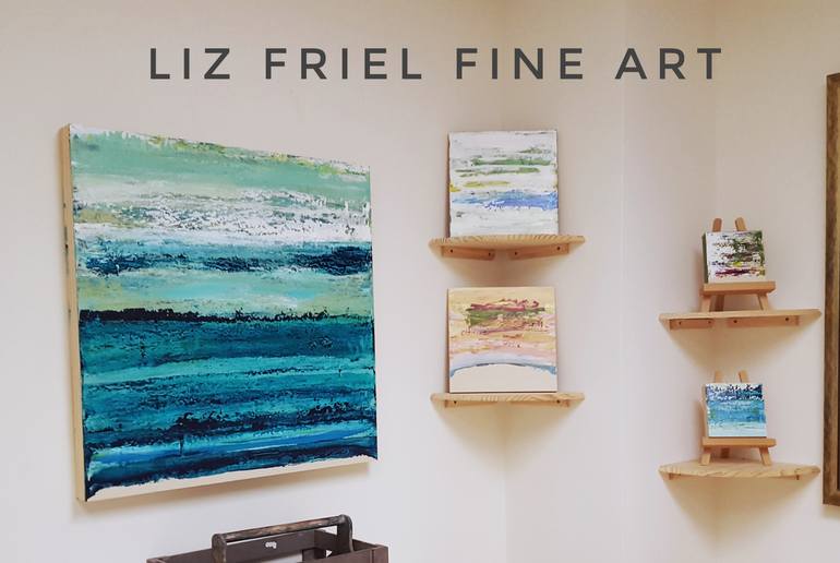 Original Abstract Seascape Painting by Liz Friel