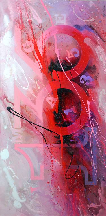 Original Abstract Expressionism Typography Paintings by Cliff Kearns