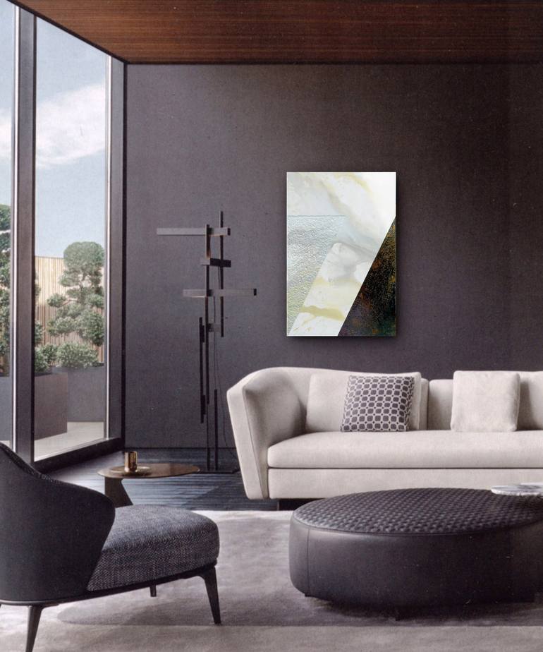 Original Abstract Expressionism Typography Painting by Cliff Kearns