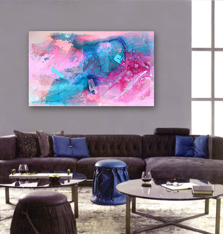 Original Conceptual Abstract Painting by Cliff Kearns