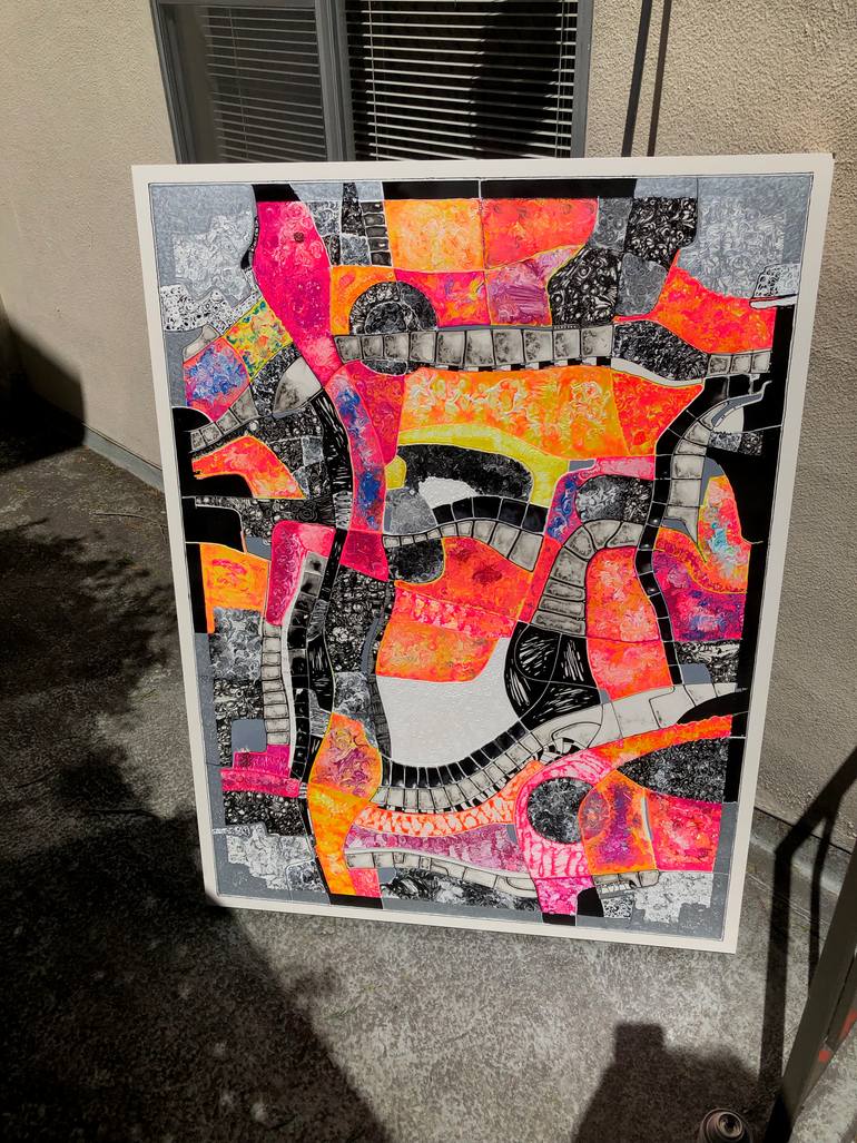Original Cubism Abstract Painting by Matt O'Neill