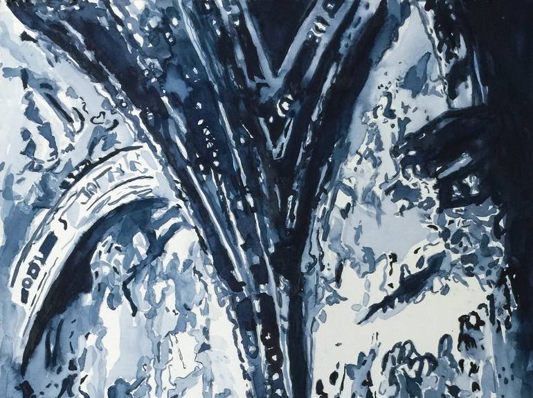 Original Impressionism Architecture Painting by Carolynne Fromme