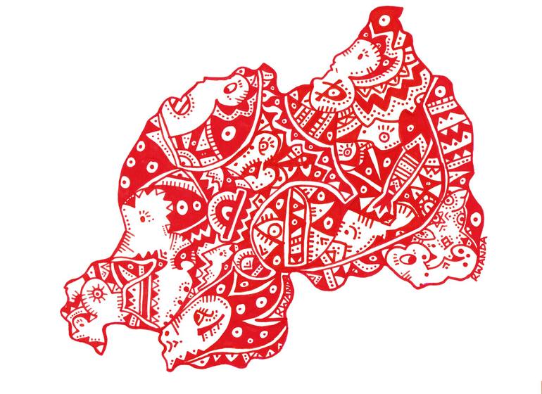 Inore Rwanda Drawing Rwanda Drawing by Carola Chiarpenello | Saatchi Art