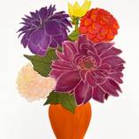 Orange Vase in the Autumn by Rosha Nutt