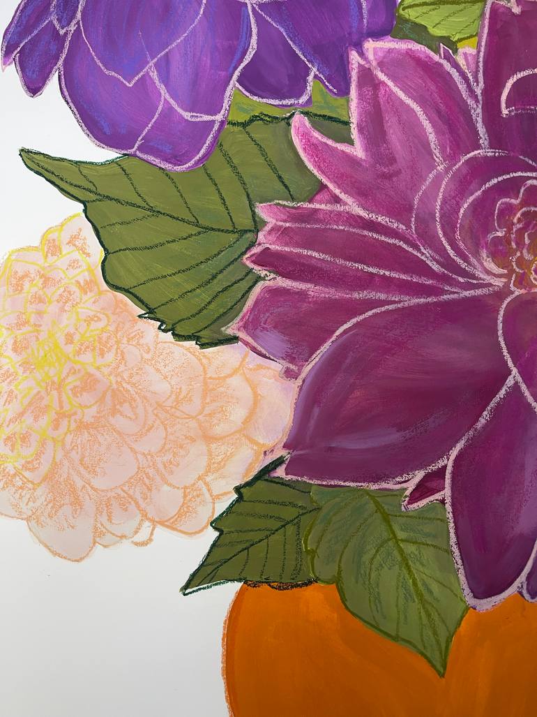 Original Contemporary Floral Painting by Rosha Nutt