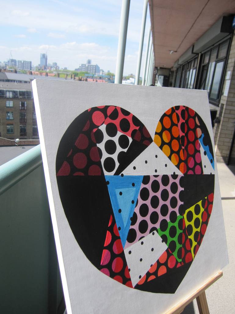 Original Pop Art Love Painting by Rosha Nutt