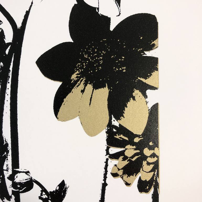Original Pop Art Floral Printmaking by Rosha Nutt