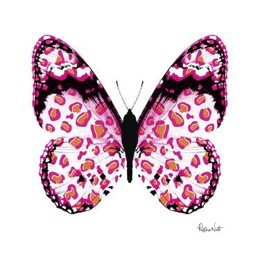 Pink & Orange Leopard Butterfly - Limited Edition of 1 thumb