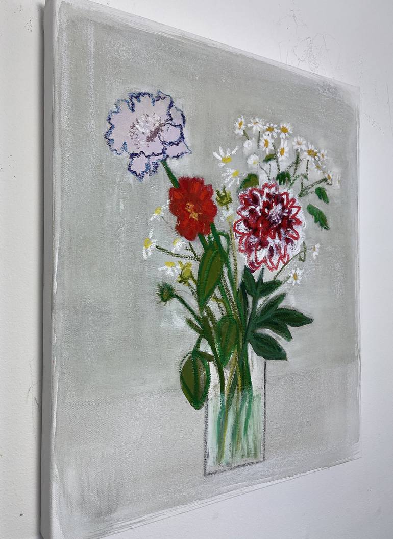 Original Modern Floral Painting by Rosha Nutt