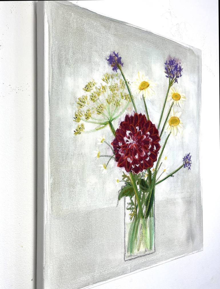 Original Modern Floral Painting by Rosha Nutt