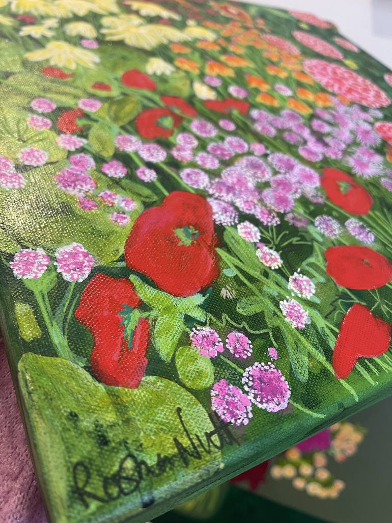 Original Illustration Floral Painting by Rosha Nutt