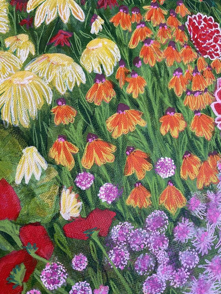 Original Illustration Floral Painting by Rosha Nutt