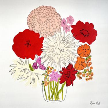 Original Floral Paintings by Rosha Nutt