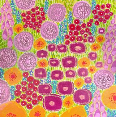 Print of Abstract Floral Paintings by Rosha Nutt