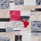 red (hot pink) square bleed no. 8 by Lela Altman