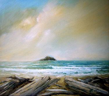 Print of Seascape Paintings by DORIA FOCHI