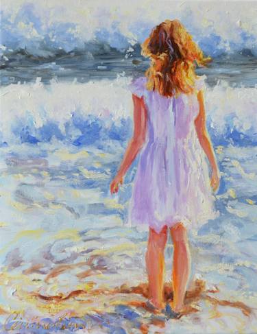 Original Impressionism Seascape Paintings by CECILIA ROSSLEE