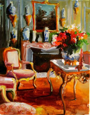 Print of Impressionism Interiors Paintings by CECILIA ROSSLEE