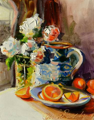 Print of Impressionism Still Life Paintings by CECILIA ROSSLEE