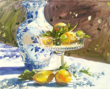 Original Still Life Paintings by CECILIA ROSSLEE