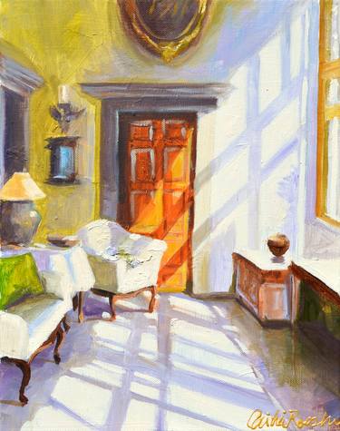 Print of Impressionism Interiors Paintings by CECILIA ROSSLEE