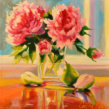 Original Impressionism Still Life Paintings by CECILIA ROSSLEE