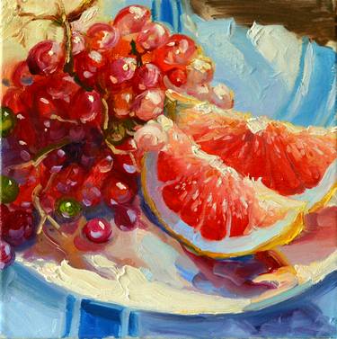 Original Impressionism Food Paintings by CECILIA ROSSLEE