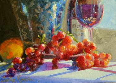 Original Impressionism Still Life Paintings by CECILIA ROSSLEE