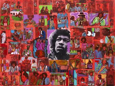 Original Pop Art Music Collage by Peter Vigil