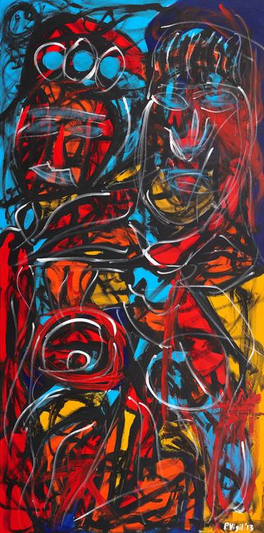 Original Abstract Expressionism Abstract Paintings by Peter Vigil