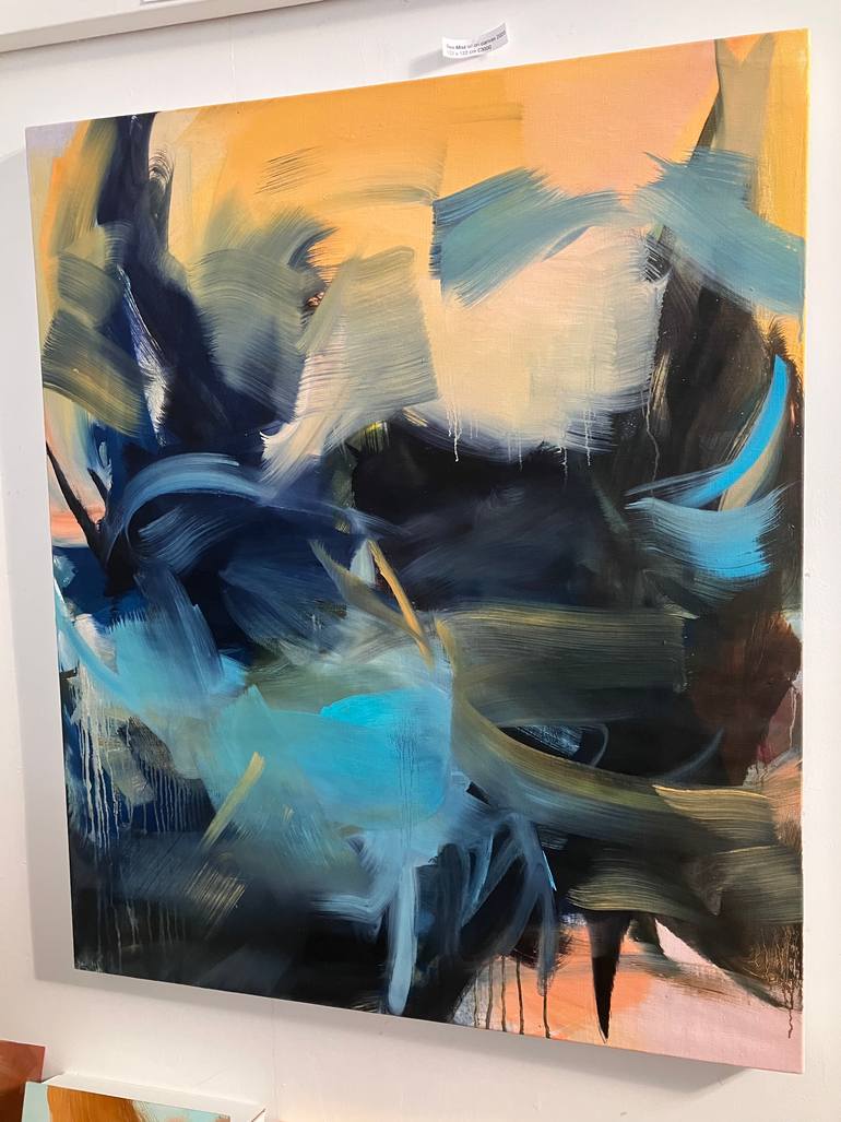 Original Abstract Expressionism Abstract Painting by Peggy Cozzi