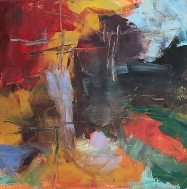 Original Abstract Expressionism Abstract Paintings by Peggy Cozzi