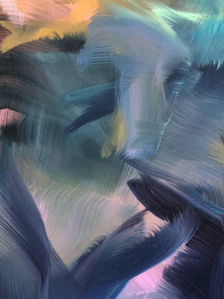 Original Abstract Expressionism Abstract Painting by Peggy Cozzi