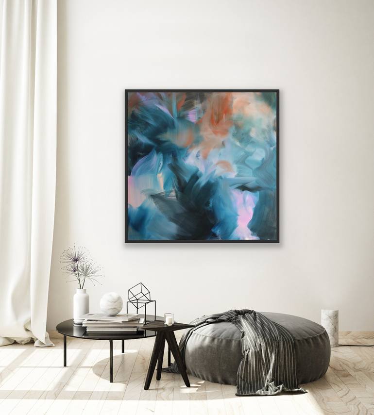 Original Abstract Expressionism Abstract Painting by Peggy Cozzi